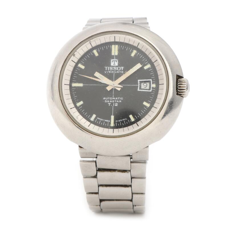 Montre Tissot Seaster T12 Automatique Pour Homme - Bracelet Acier, Affichage Date