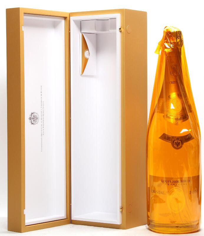 1 bt. Dmg. Champagne “Cristal”, Louis Roederer 2007 A (hf/in). Oc.
