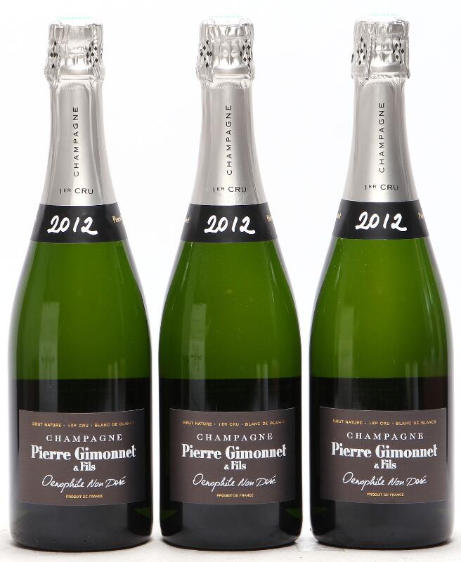 6 bts. Champagne Extra Brut “Cuvée Oenophile”, Pierre Gimonnet & Fils 2012...