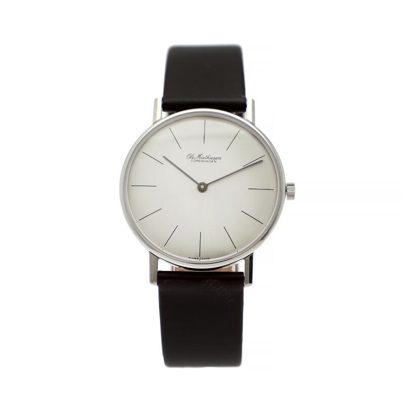 Ole Mathiesen: A gentleman's wristwatch of steel, ref. OM8.35. Quartz ...