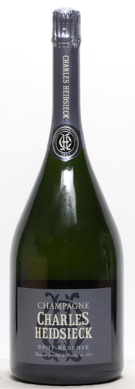 1 bt. Dmg. Champagne Brut Reserve, Charles Heidsieck A (hf/in).