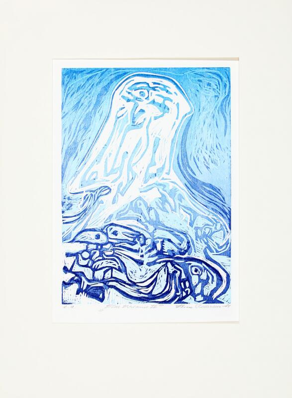 Finn Pedersen Blue dreams II Woodcut