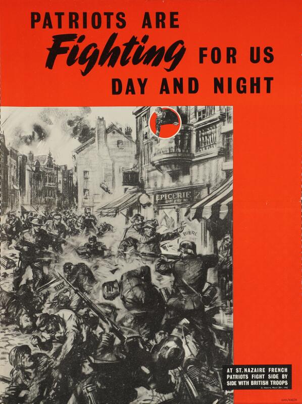 Patriots are Fighting for Us Day and Night Poster