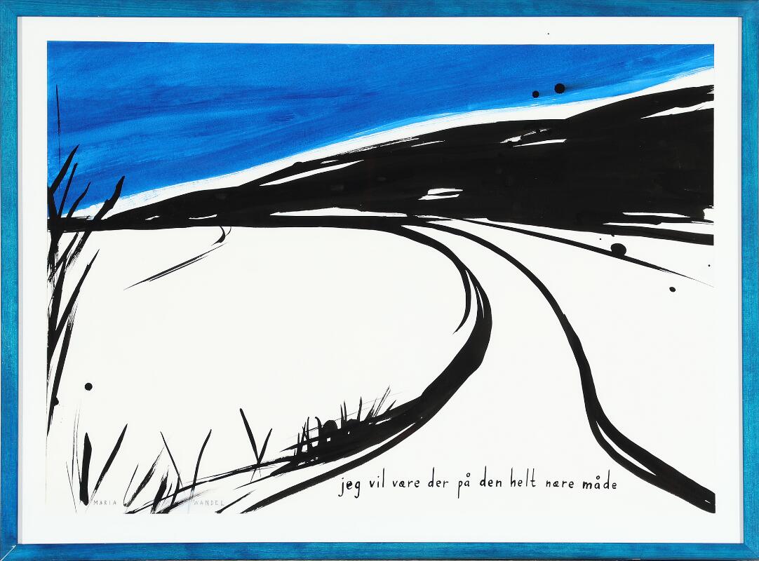 Maria Wandel “Jeg vil være der på dem helt nære måde” Ink on paper