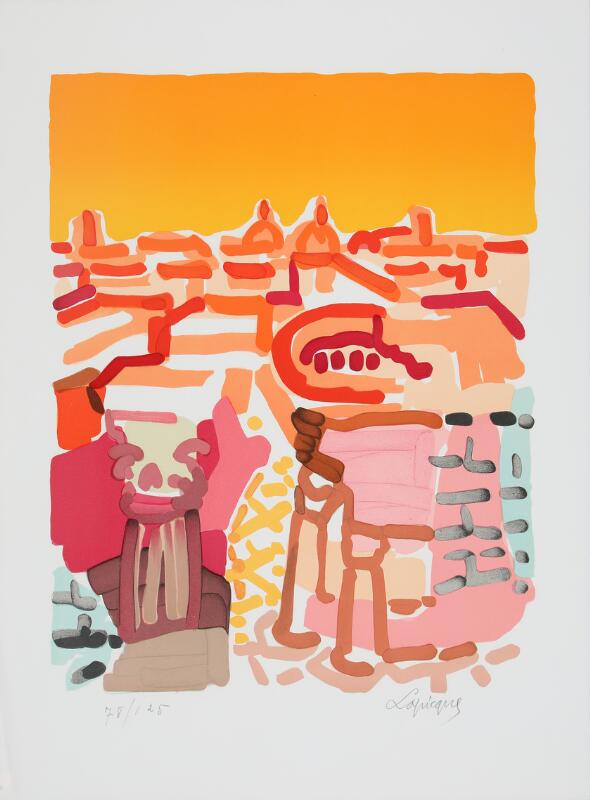 Charles Lapicque “Le Palatin” Lithograph