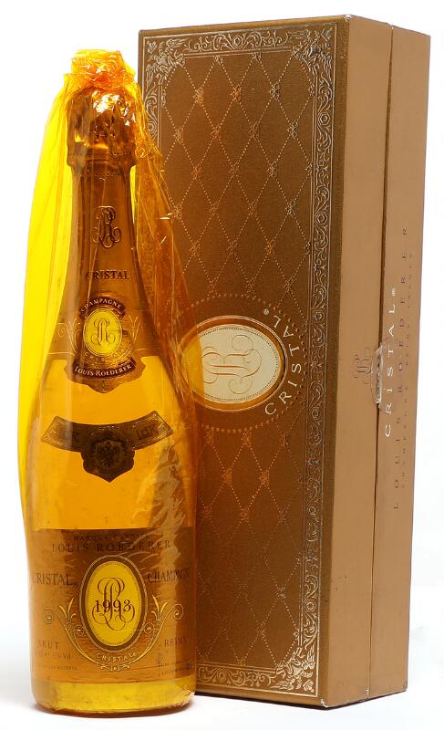 1 bt. Champagne “Cristal”, Louis Roederer 1993 A (hf/in). Oc.