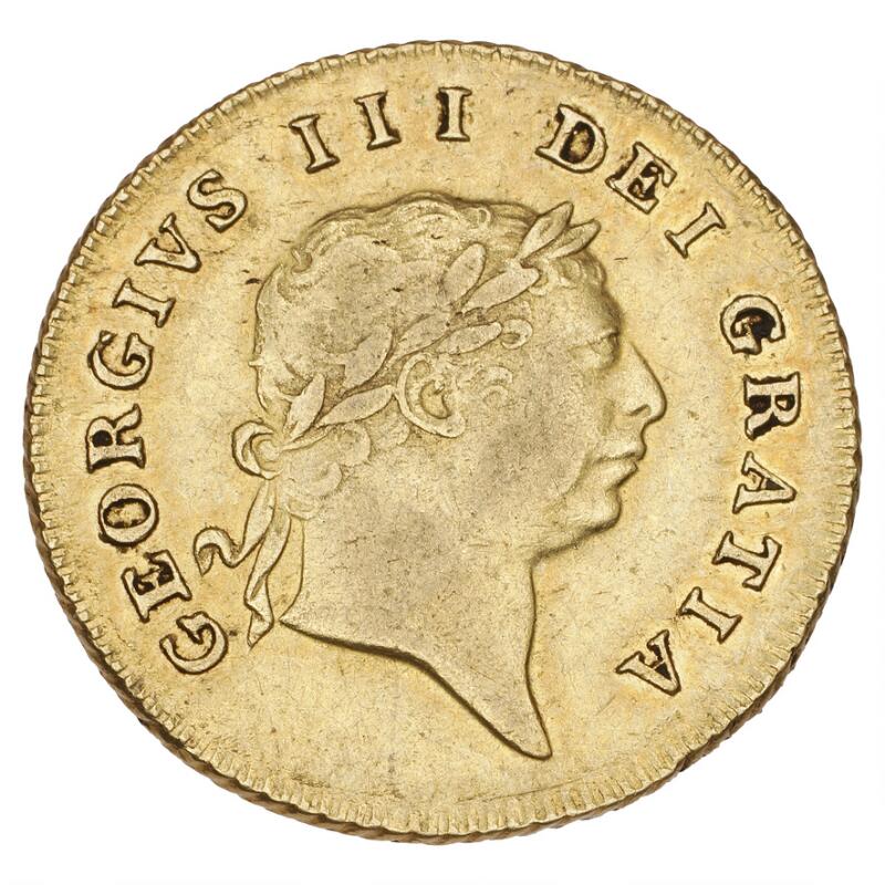 England, George III, Half-Guinea 1809, S 3737, F 364.