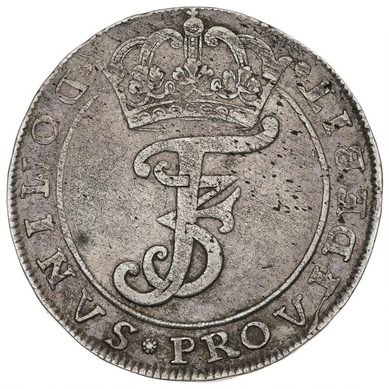 Frederik III, 4 mark / krone 1667, Sieg 113A, Aagaard 105.5