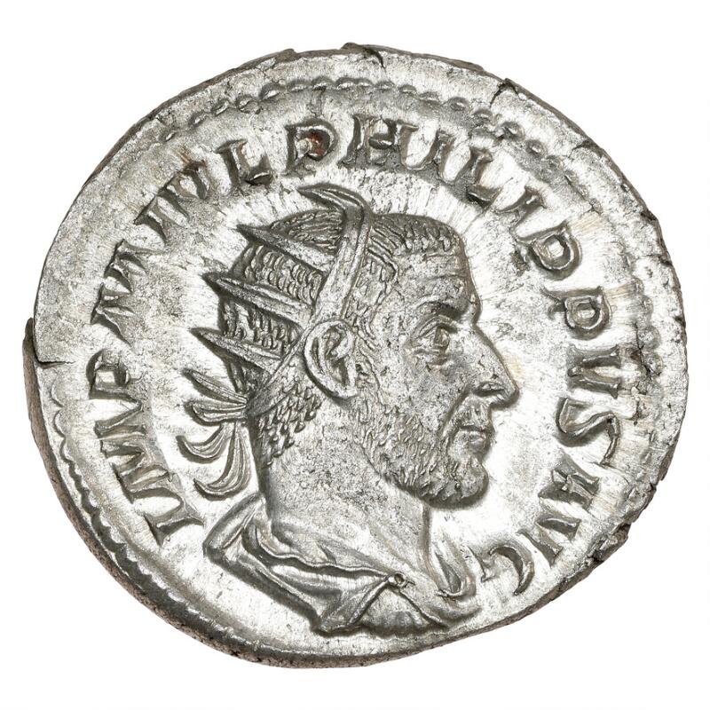 Roman Empire, Philippus I, 244–249, Antoninianus, Rome, P M TR P II COS P...