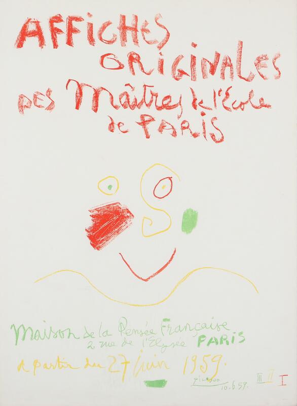 Pablo Picasso Affiches Originales des Maitres de L'Ecole de Paris Lithograph