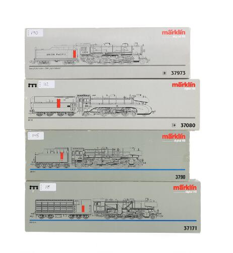 Märklin H0 model train 37171, 37080, 3790, 37973. (4) – Bruun Rasmussen ...