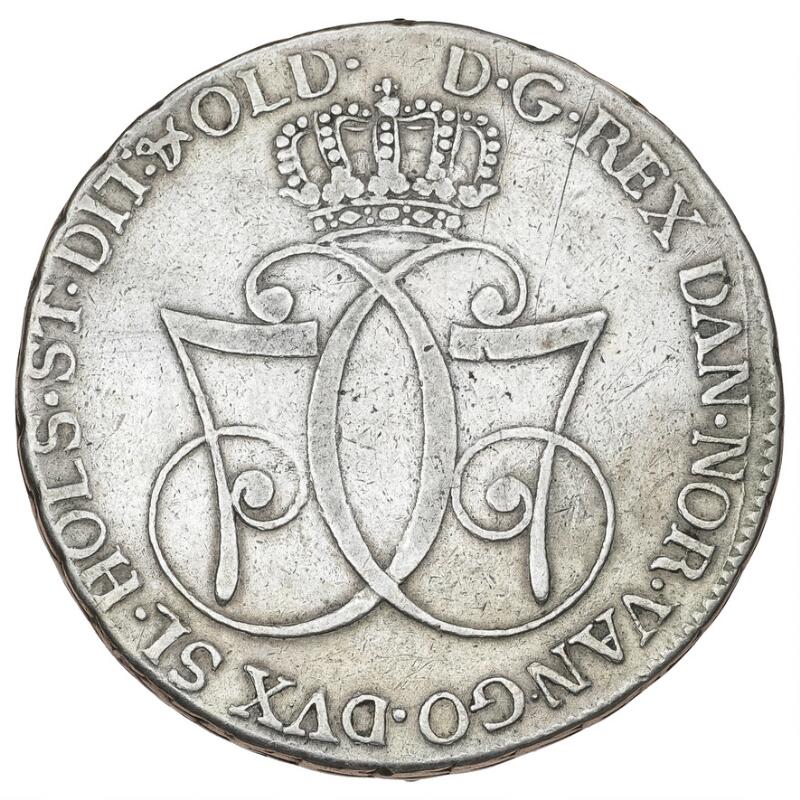 Christian VII, speciedaler 1777 CHL, H 11D, FP 40.1 – Bruun
