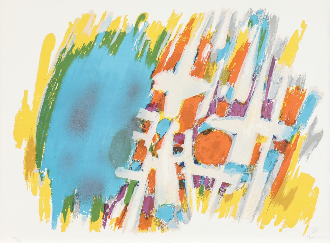 Alfred Manessier: Untitled. Signed Manessier XIV, 76/99