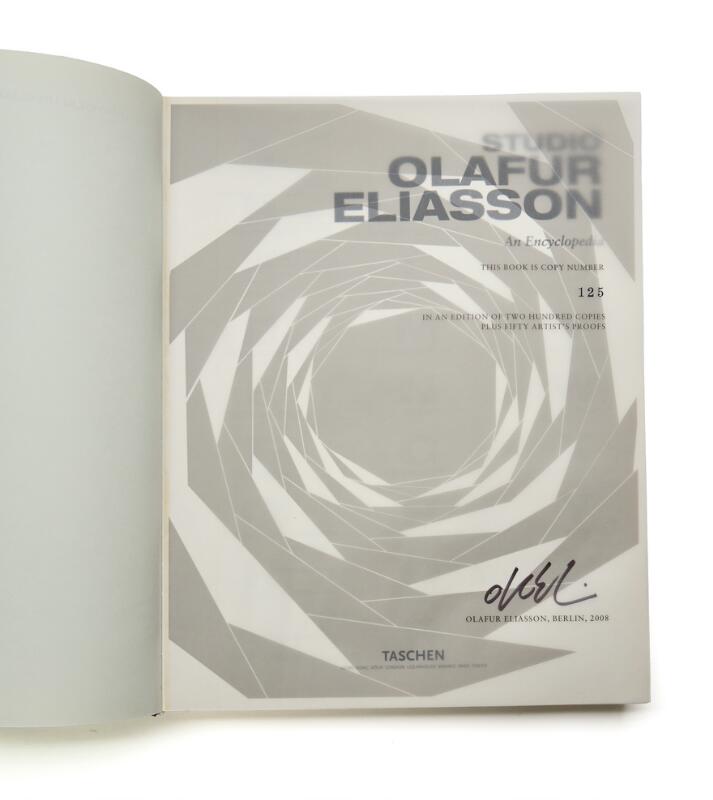 Studio Olafur Eliasson. An Encyclopedia. Signed on the title page