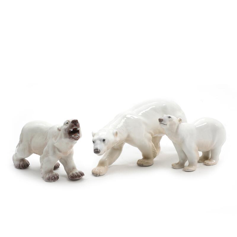 Dahl-Jensen, Niels Nielsen: Three porcelain figures in the shape