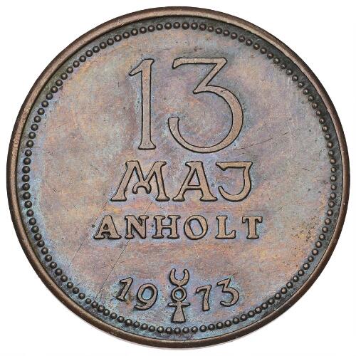 Anholt, satanic coin, 13th May 1973, copper, 31 mm, 10.80 g – Bruun ...