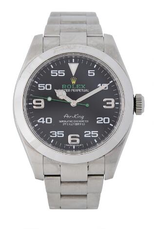 Rolex: Air-King af stål, ref. 116900. Mekanisk værk med automatisk optræk, kaliber 3131. 2017.