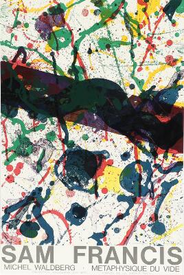Sam Francis: Exhibition poster. Unsigned. Lithographic poster in