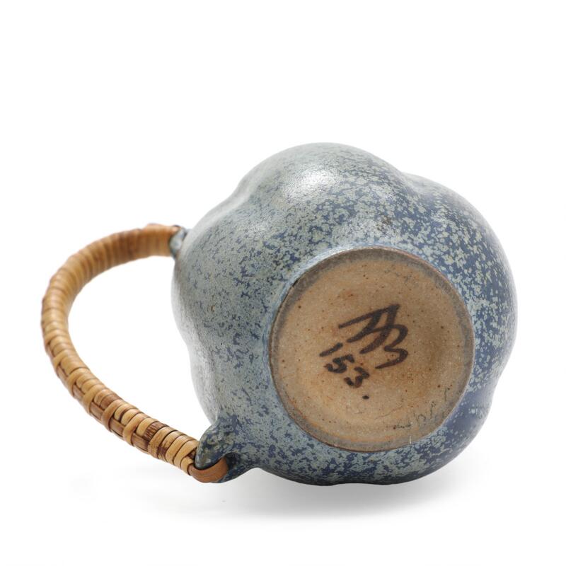 Arne Bang: A small stoneware pitcher modelled with narrow mouth