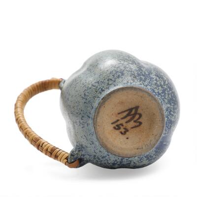 Arne Bang: A small stoneware pitcher modelled with narrow mouth