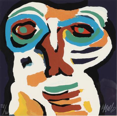Karel Appel: Untitled, 1977. Signed Appel 79, 231/300. Lithograph