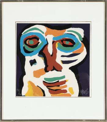 Karel Appel: Untitled, 1977. Signed Appel 79, 231/300. Lithograph