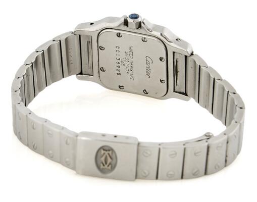 Cartier: Santos Galbée of steel, ref. 1565. Quartz movement. 1990s