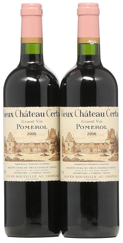 2 bts. Vieux Château Certan, Pomerol 2006 A (hf/in). – Bruun