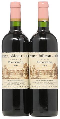 2 bts. Vieux Château Certan, Pomerol 2006 A (hf/in). – Bruun