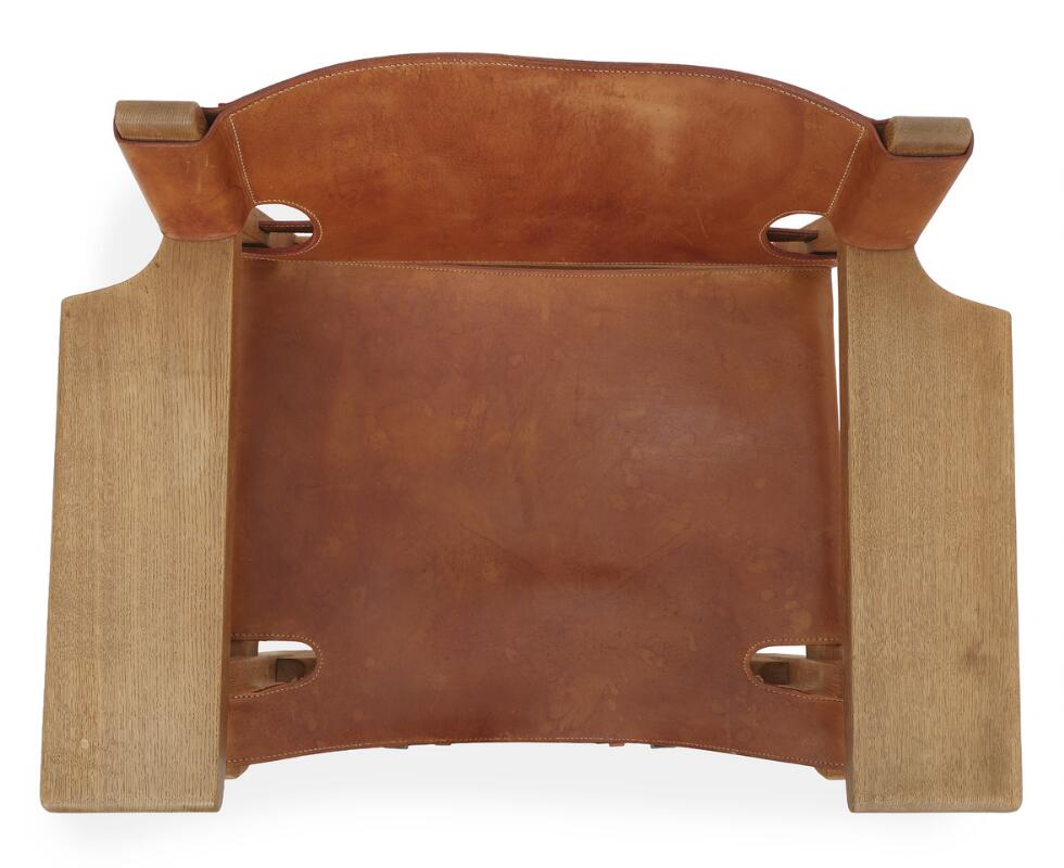 Børge Mogensen: “The Spanish chair”. A pair of solid oak easy