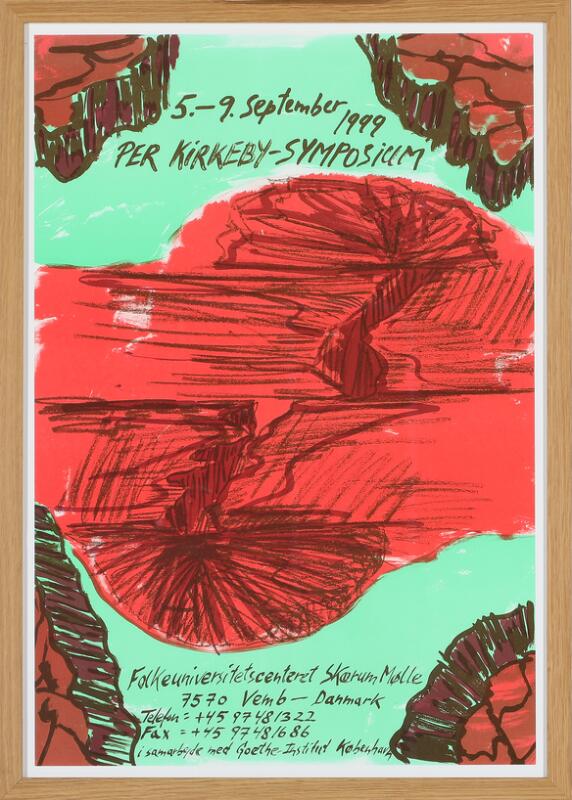 Per Kirkeby: Two compositions. One signed PK 94. Lithographic