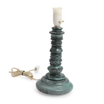 Nils Kähler, Svend Hammershøi: Two earthenware table lamps with