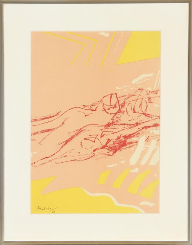 Wilhelm Freddie: Untitled, 1969. Signed Freddie. Lithograph in