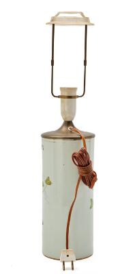 A Chinese enamelled porcelain vase of cylindrical form, late Qing
