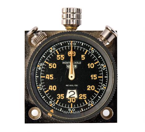 Heuer: Monte Carlo Stopwatch of steel. Mechanical movement with manual winding and timer function. Ø 54 mm. Ca. 1960.