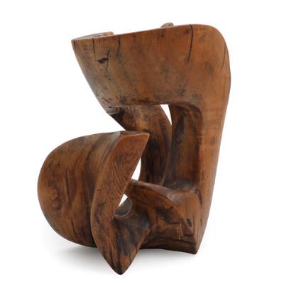 Untitled. Signed T. Dometz. Carved rootwood. H. 30. W. 20. D. 17 cm.