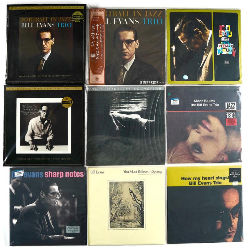 Bill Evans: 12 LPs. Jazz. Two box sets, one double album and six