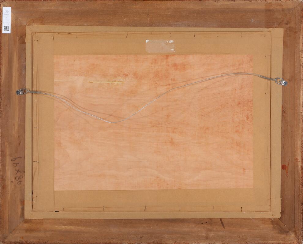 Aleksander Waleski: Untitled. Signed A. W. Oil chalk on paper. 59