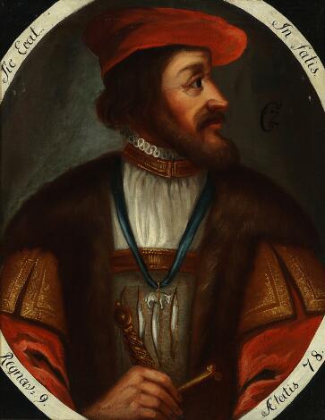 Danish painter, 18th century: King Christian II (1481-1559). Unsigned. Oil on canvas. 72 x 55 cm.