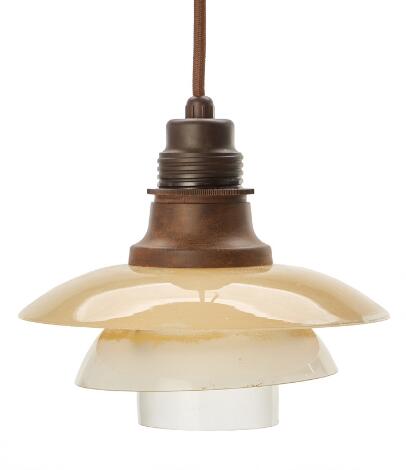 Poul Henningsen: "PH-2/2". Pendant with bakelite socket house.