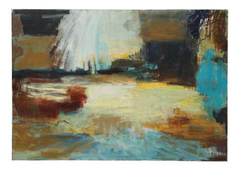 Gitte Buch: Untitled, 2005. Signed on the reverse. Oil on canvas. 140 x 200 cm. Unframed.