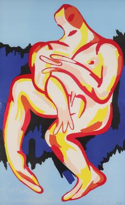 Svend Wiig Hansen: Exhibitionposter from Aarhus Kunstmuseum, 1989