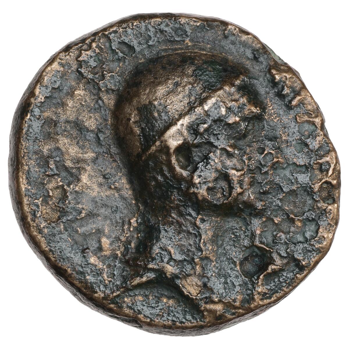 Roman Empire, Cilicia, Olba, Augustus 27 BC - 14 AD, AE 20. Ajax, high priest and toparch.; RPC-I.3728, SNG Cop. 190, 6.50 g