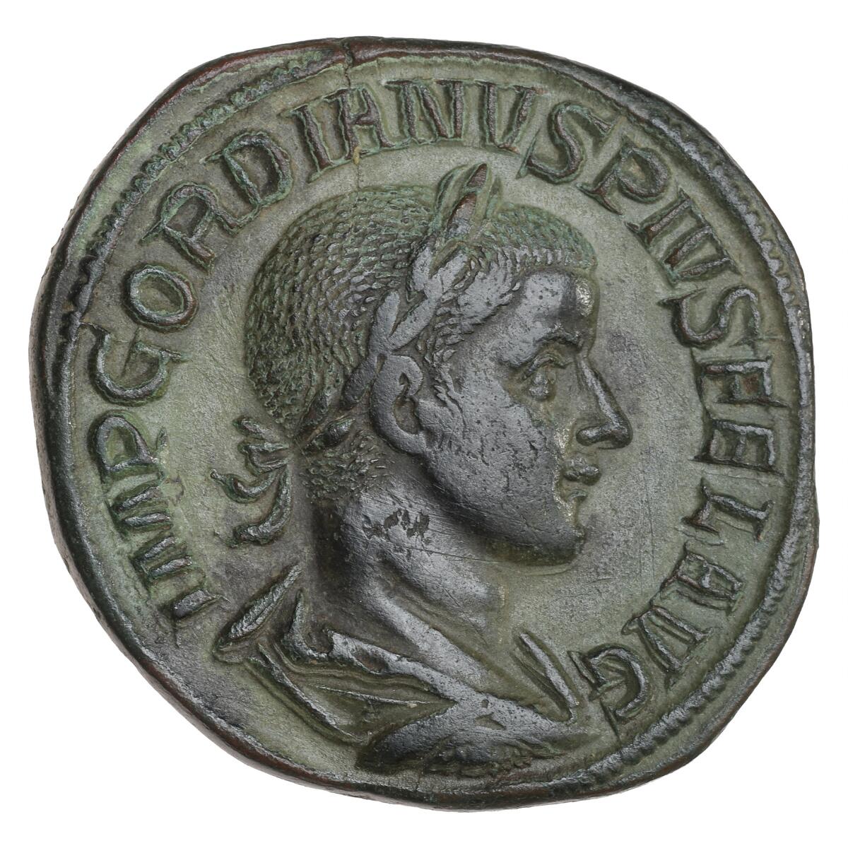 Roman Empire, Gordian III, 238–244 AD,  Sestertius, Jupiter ; RIC 298a, 17.63 g