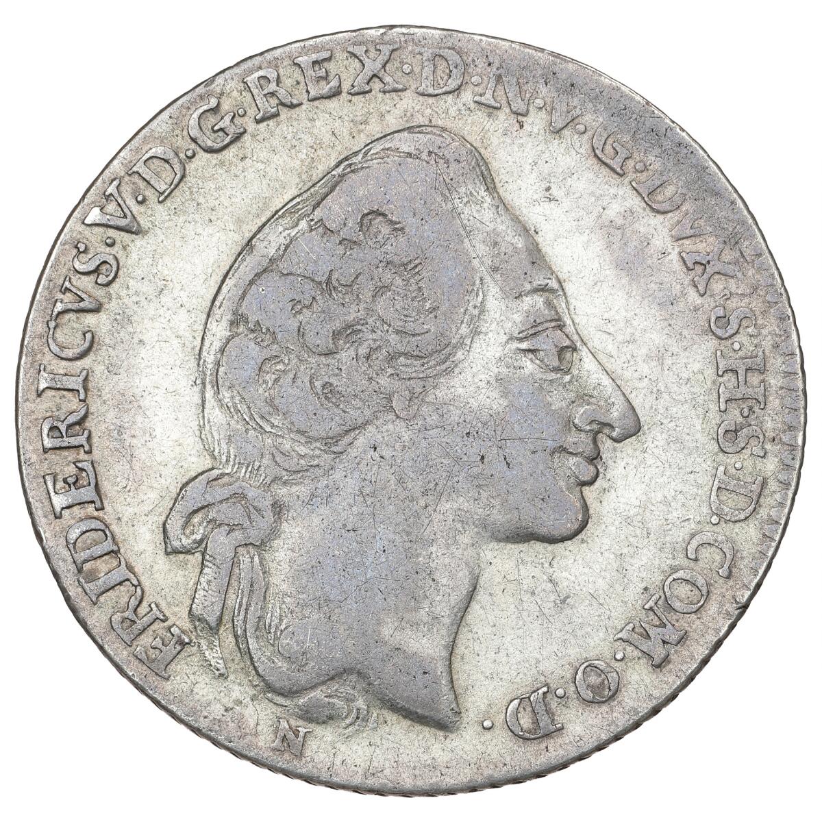 Frederik V, Oldenburg, 2/3 Taler 1762 IHM Kalvelage/Trippler 323, H 2c 25