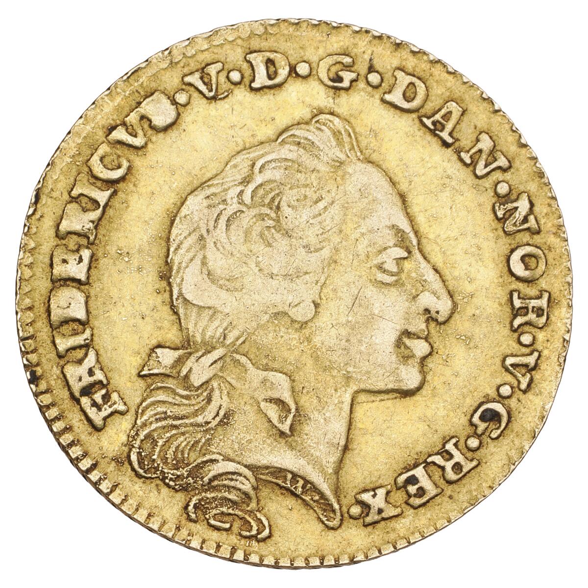 Frederik V, kurantdukat / 12 mark 1761 W/K, H 22E, Sieg 21.5