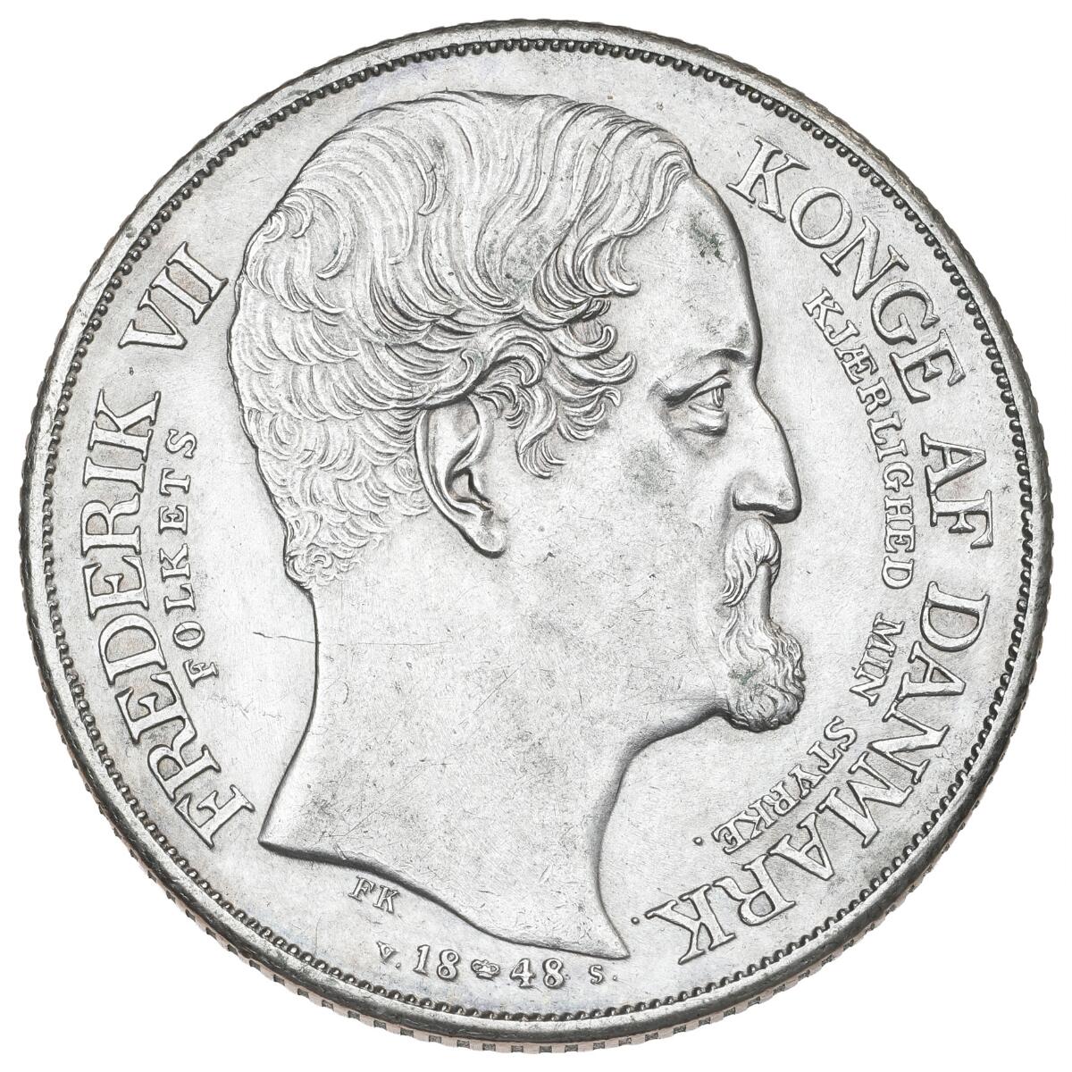 Frederik VII: Speciedaler 1848 VS, 'Accession', H 3
