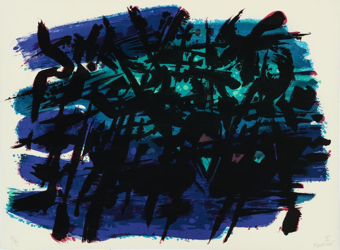Alfred Manessier: Untitled. Signed Manessier II, 73/99. Lithograph