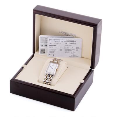 Longines: Dolce Vita of 18k gold and steel with mother-of-pearl