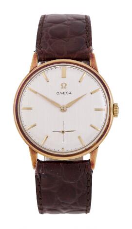 Omega: "30 mm" of 14k gold, ref. 14715-62. Mechanical movement with manual winding, cal. 268. 1962.